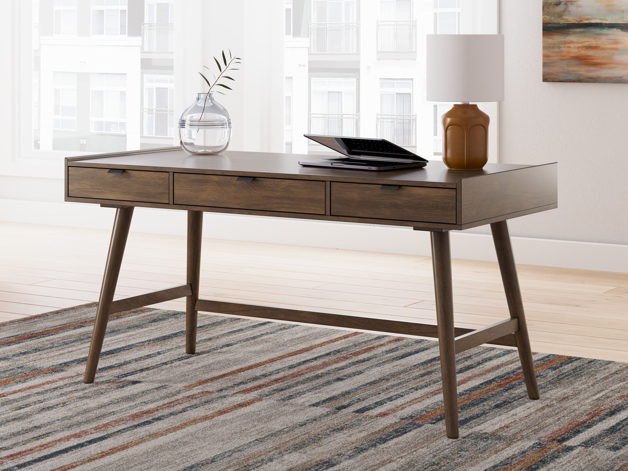 Lyncott Wood/MDF Home Office Desk