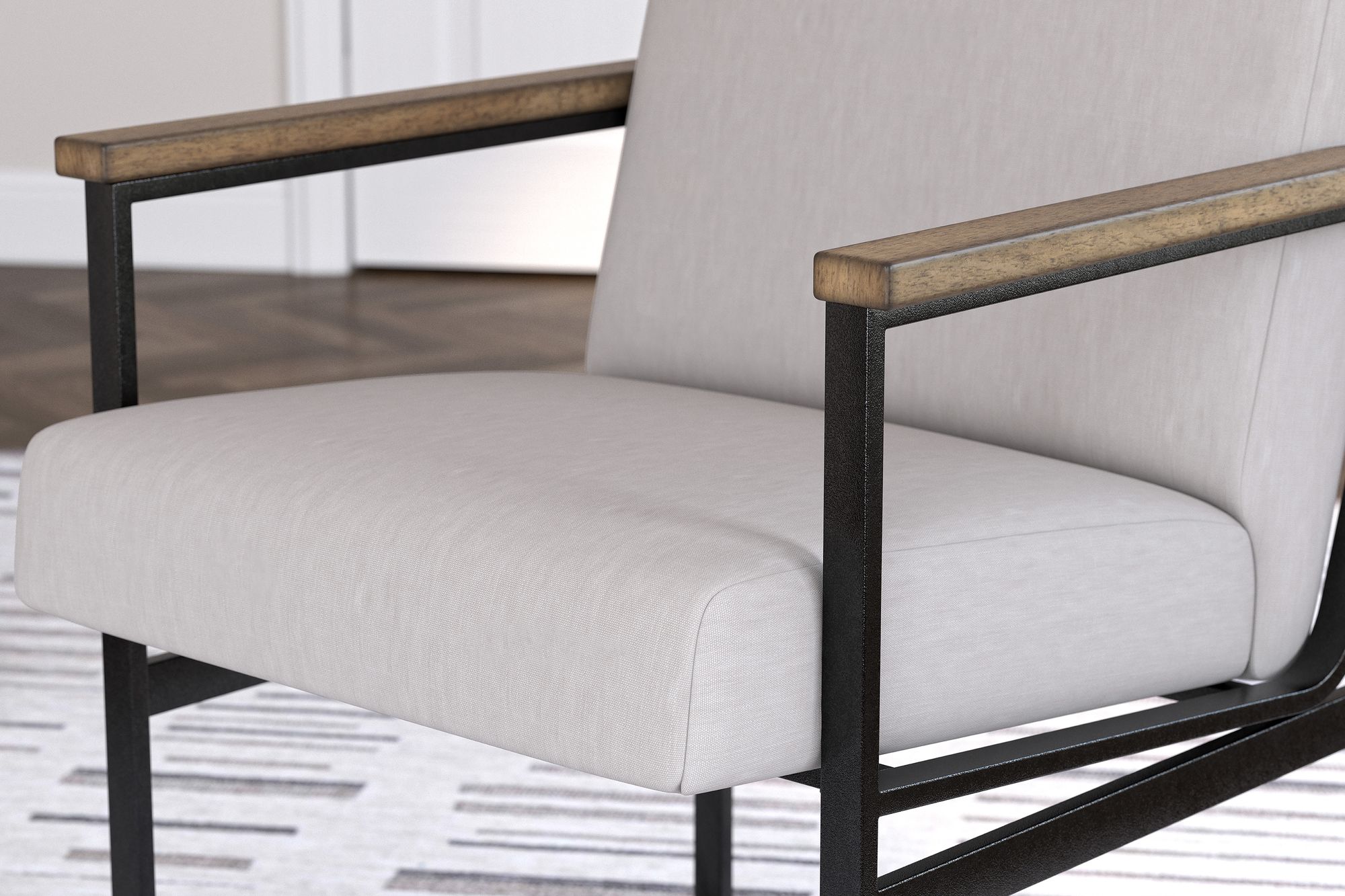 Montia Metal/Fabric Home Office Desk Chair
