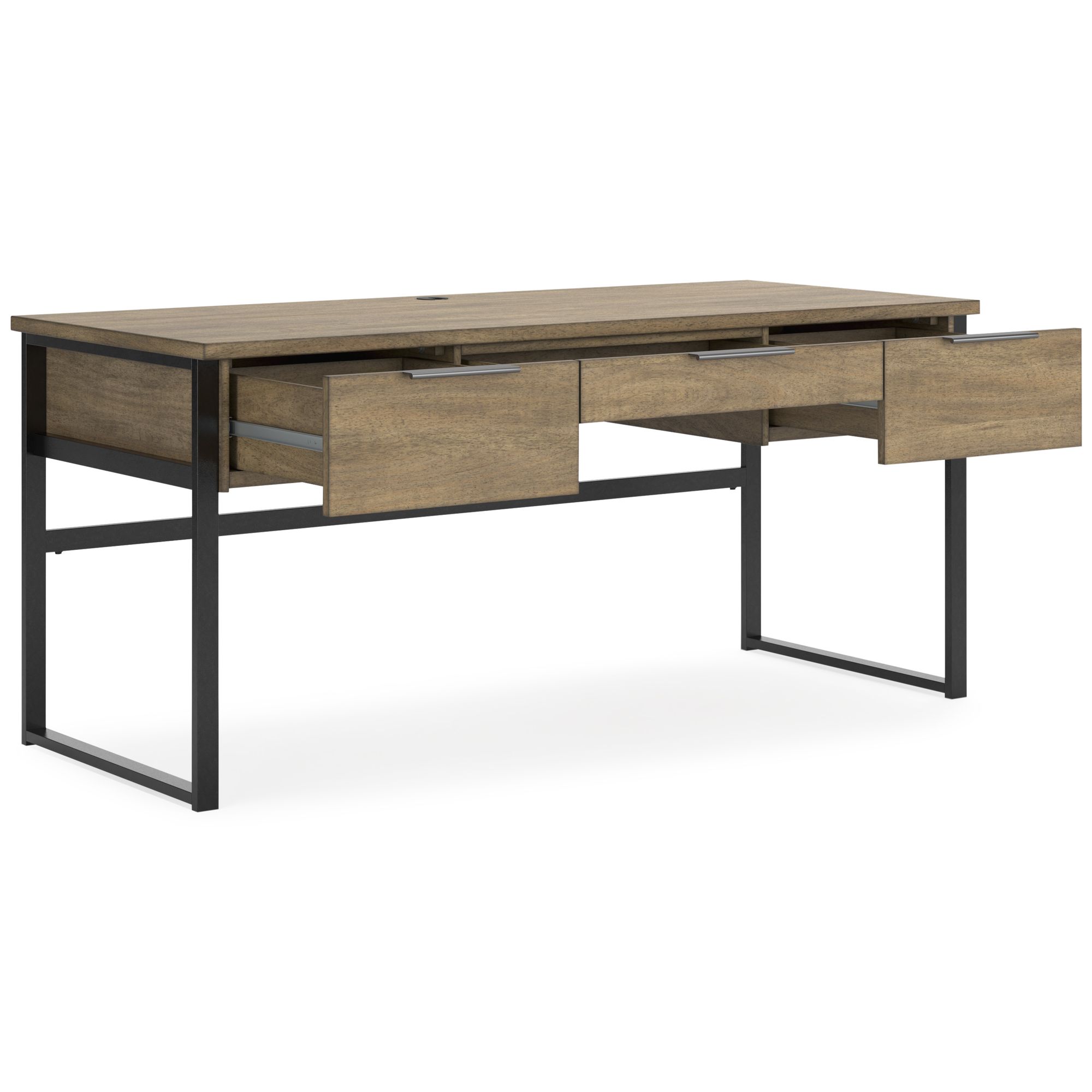 Montia Wood/Metal Home Office Desk