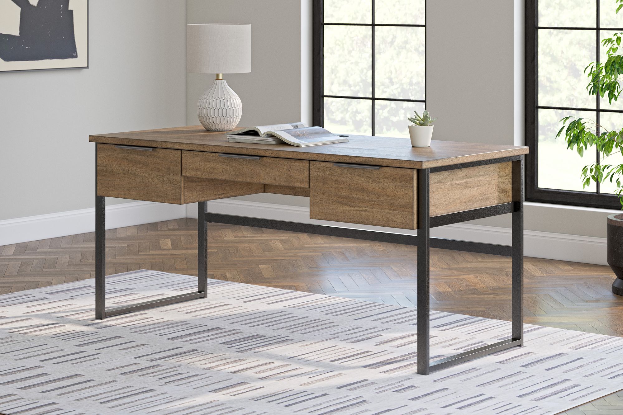 Montia Wood/Metal Home Office Desk