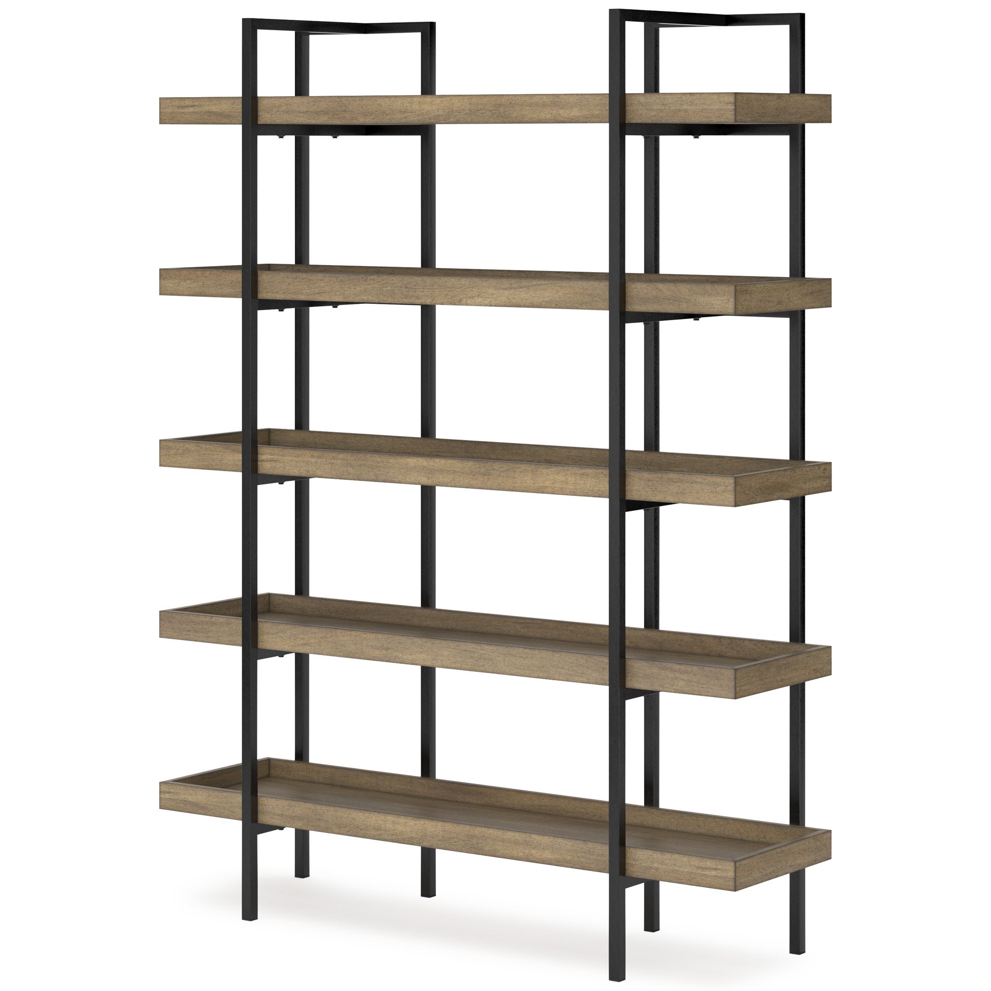 Montia Wood/Metal Bookcase