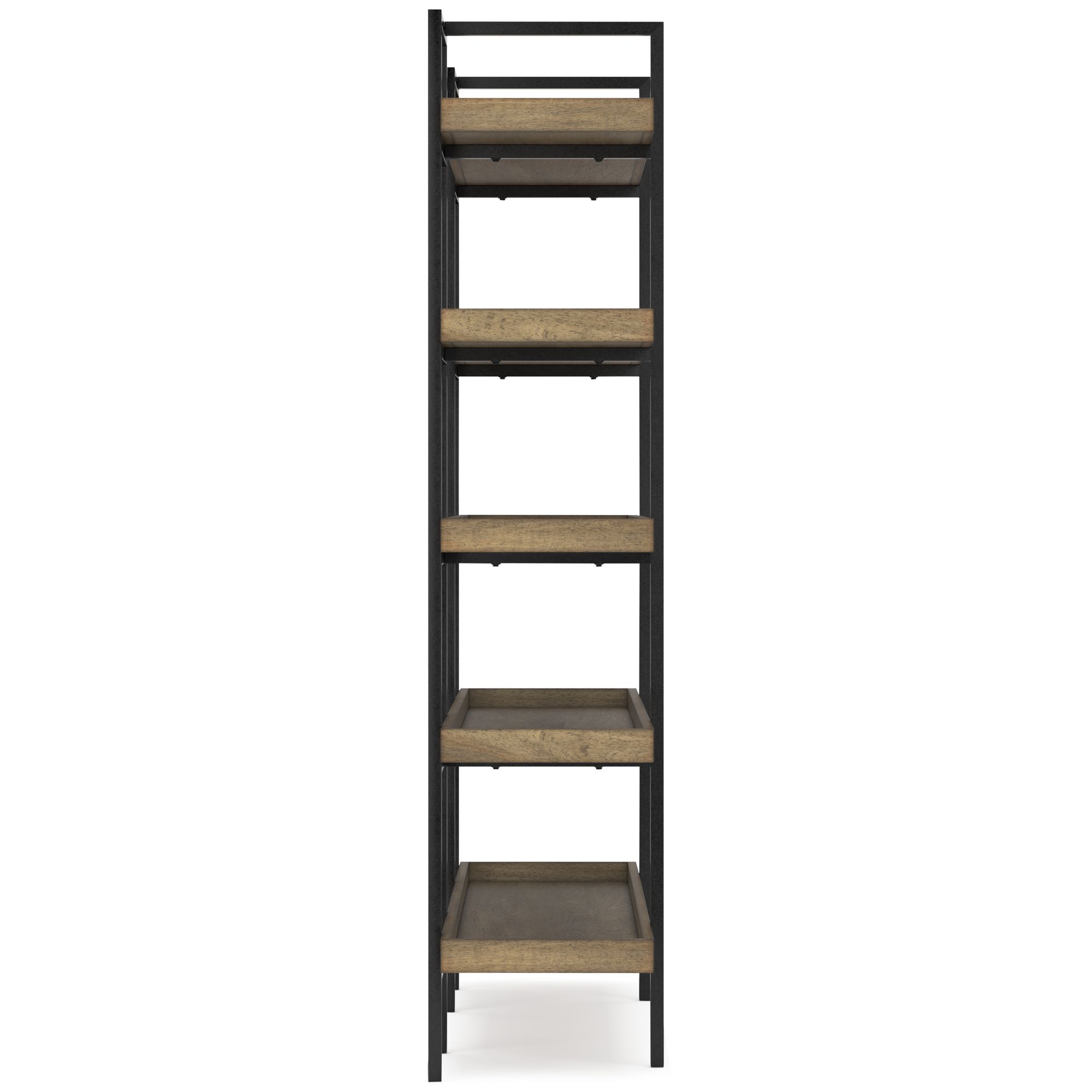 Montia Wood/Metal Bookcase