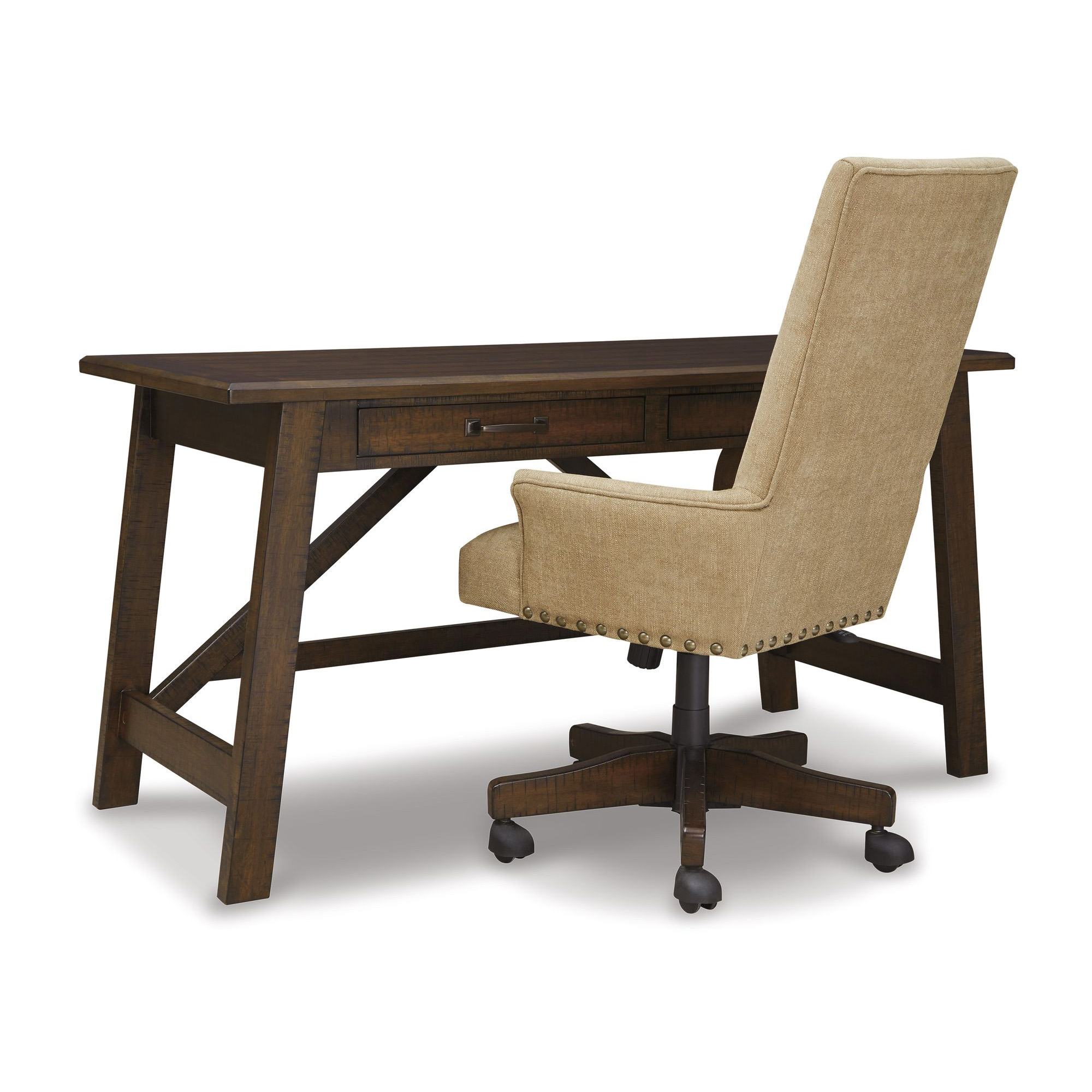 Baldridge Wood Home Office Large Leg Desk