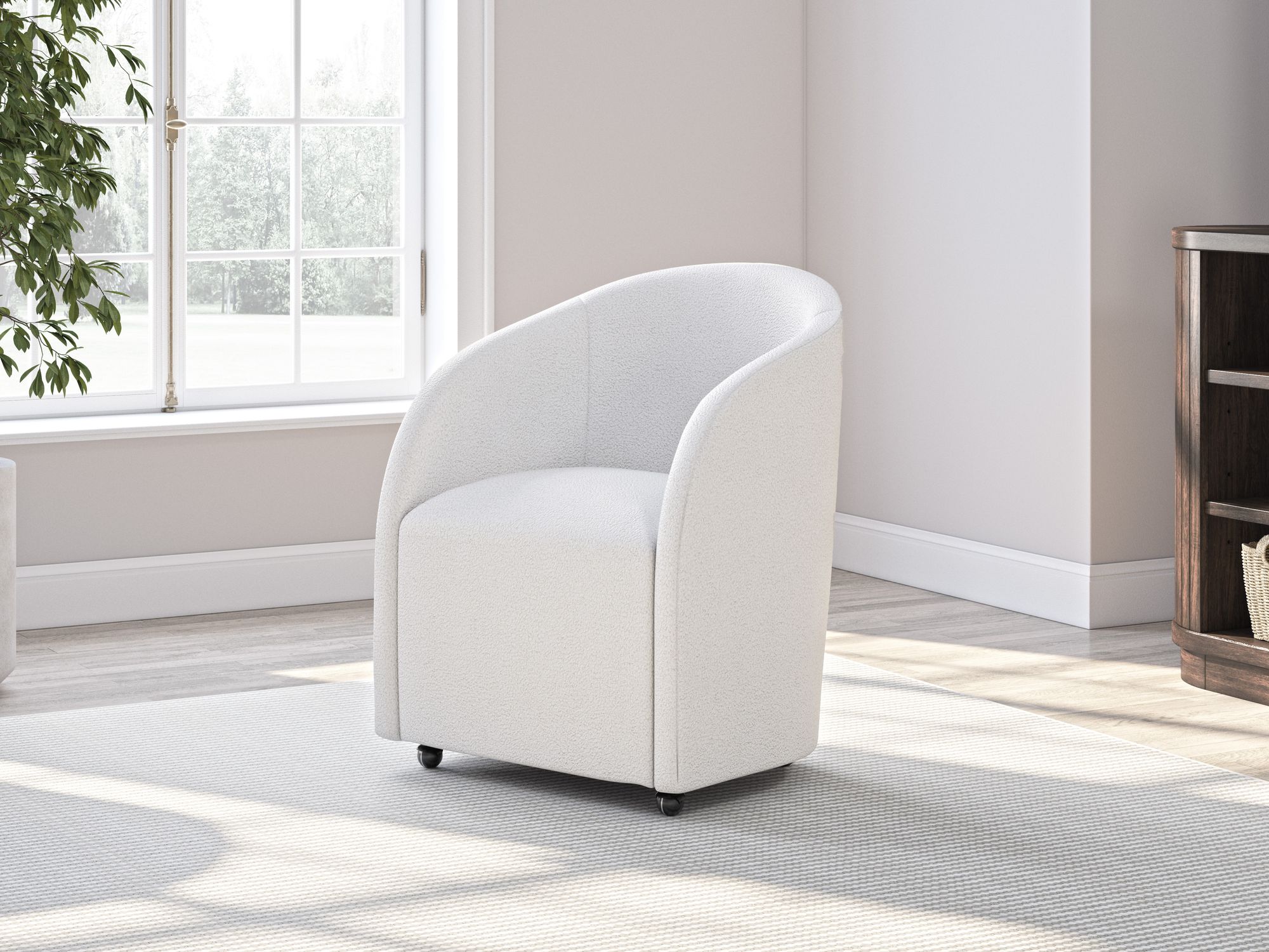 Korestone Wood/Fabric Home Office Desk Chair