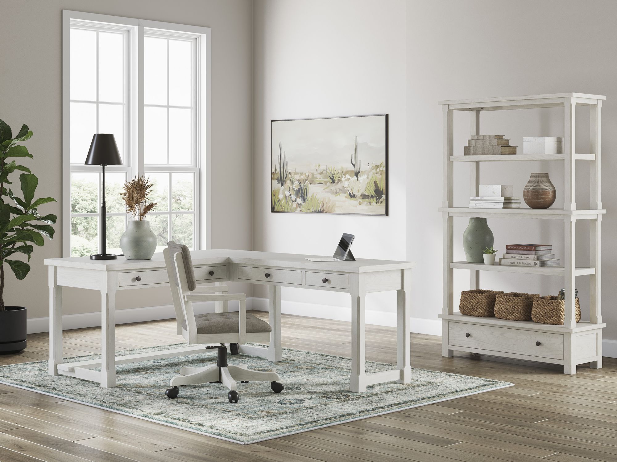 Robbinsdale Wood/MDF L-Shaped Home Office Desk