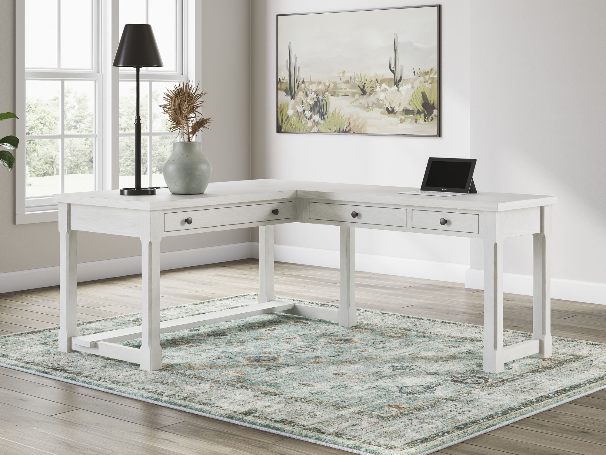 Robbinsdale Wood/MDF L-Shaped Home Office Desk