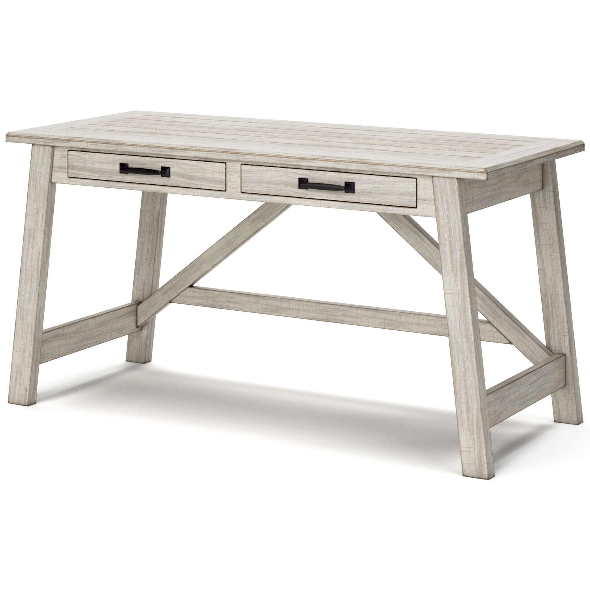 Carynhurst Wood Home Office Large Leg Desk
