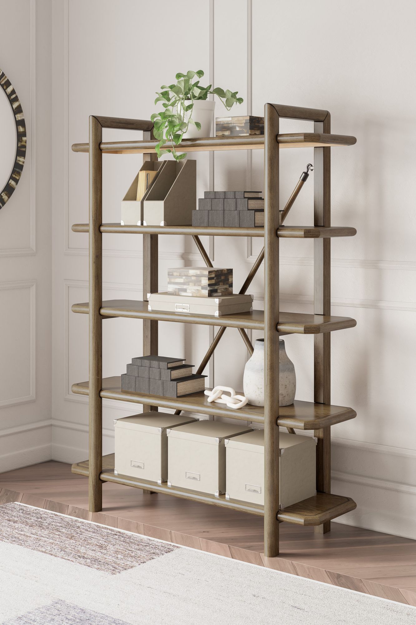 Roanhowe Wood/MDF Bookcase