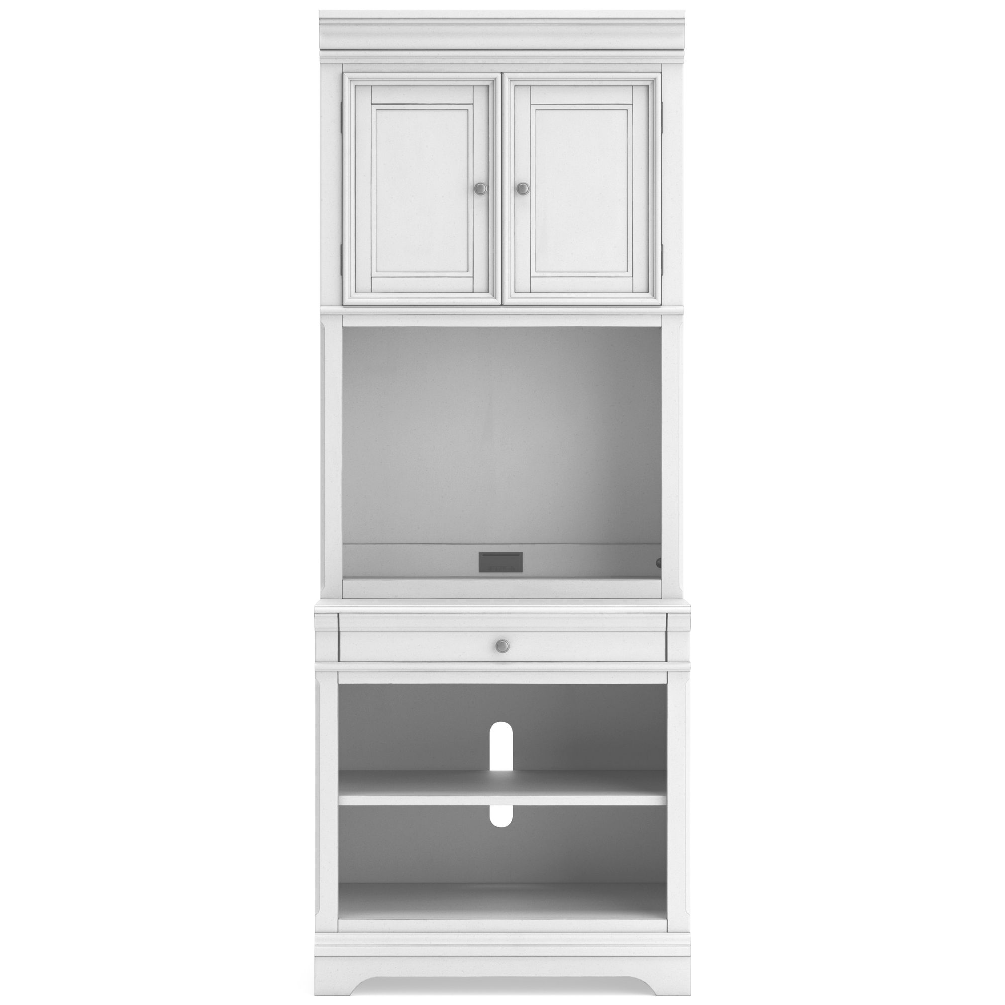 Kanwyn Wood Bookcase with LED Underlighting & Cabinet