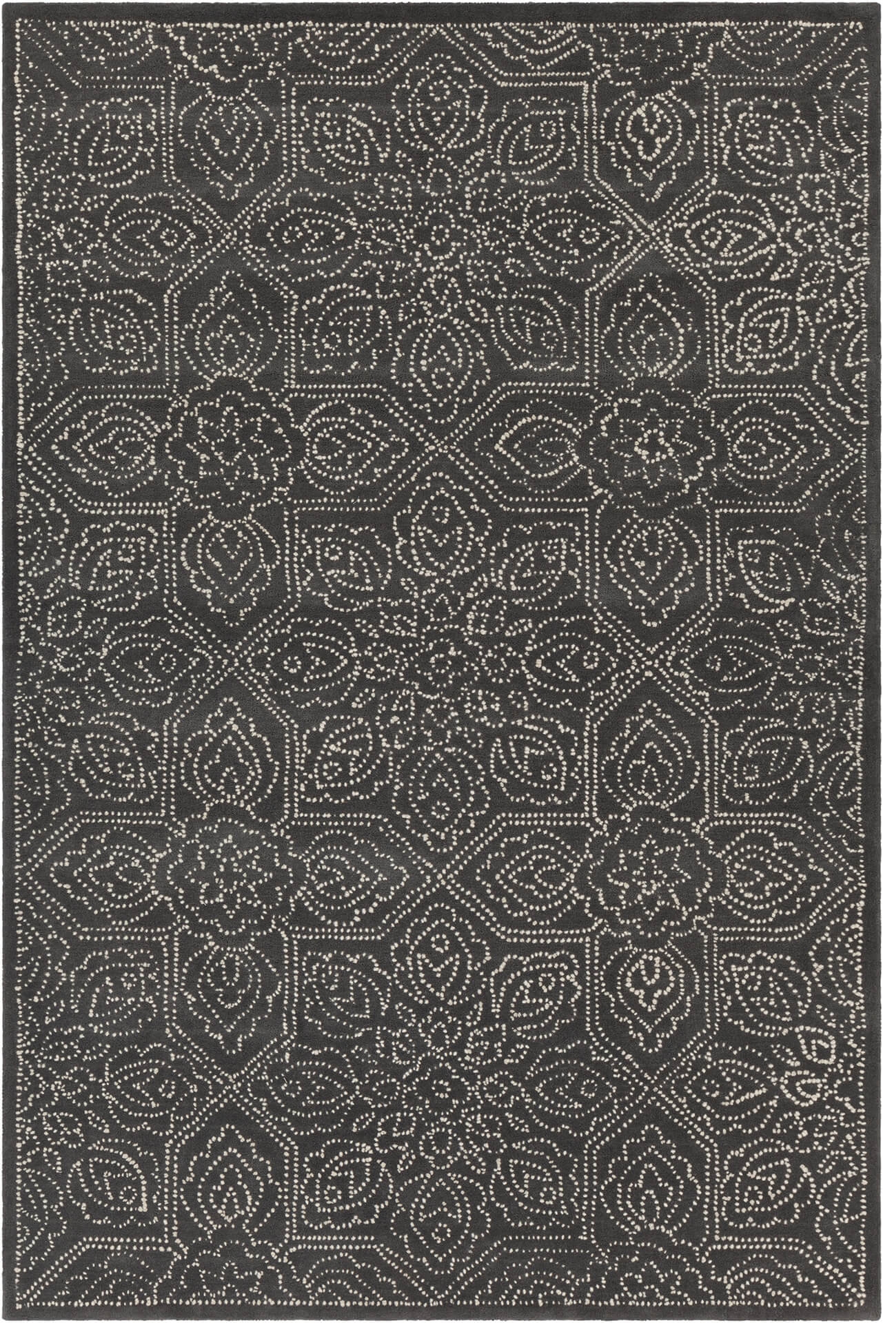 Hailee Wool Rectangular Hand-tufted Rug, Composition 1