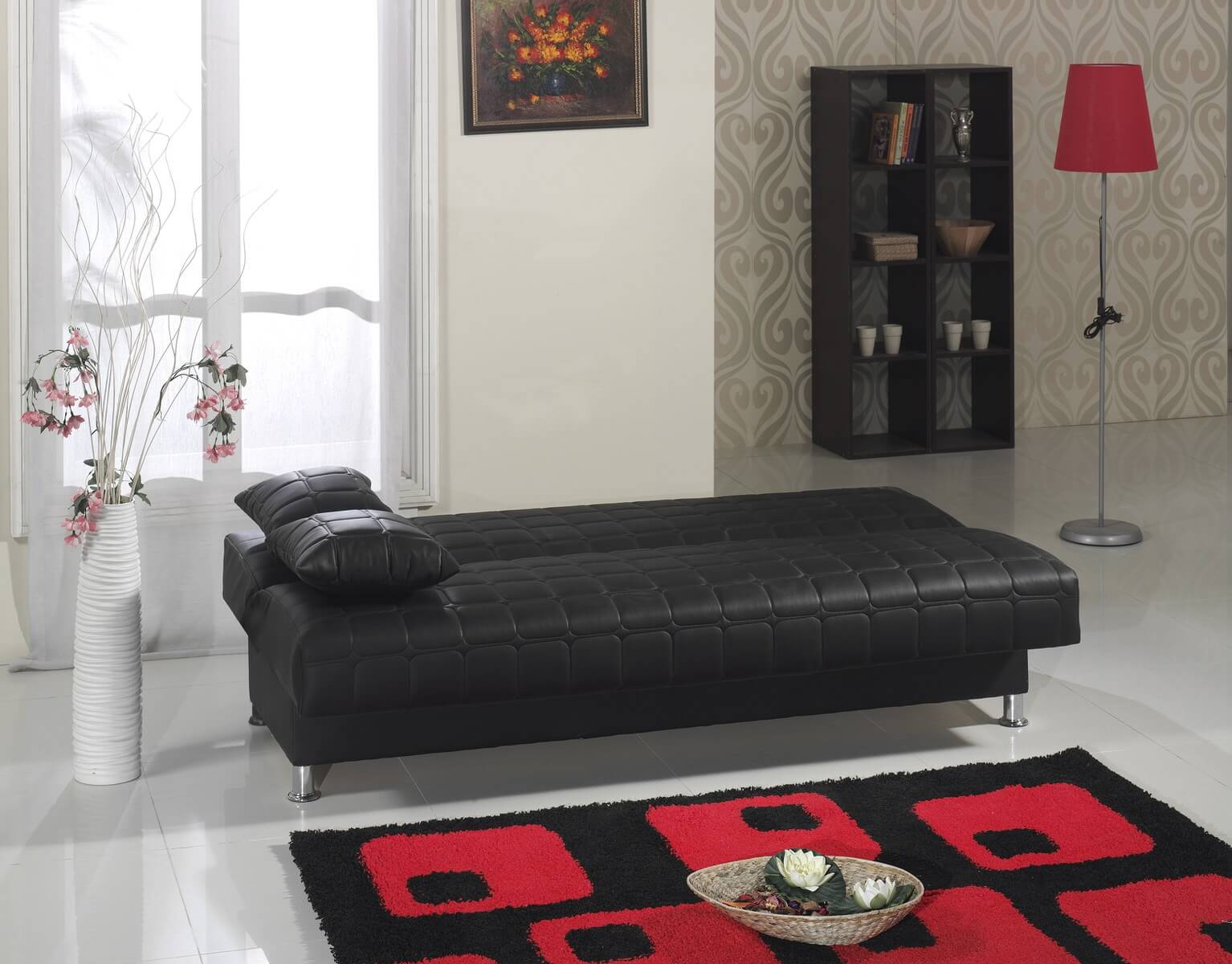Halifax Leatherette Storage Sofabed