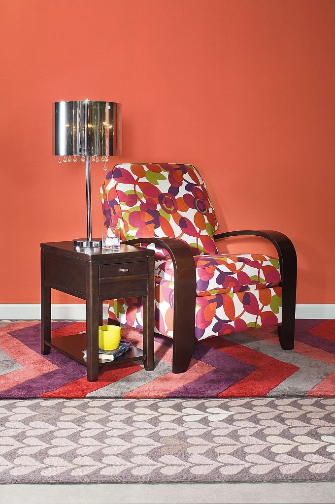 Downtown Rectangular Wood 1-Drawer Chairside Table