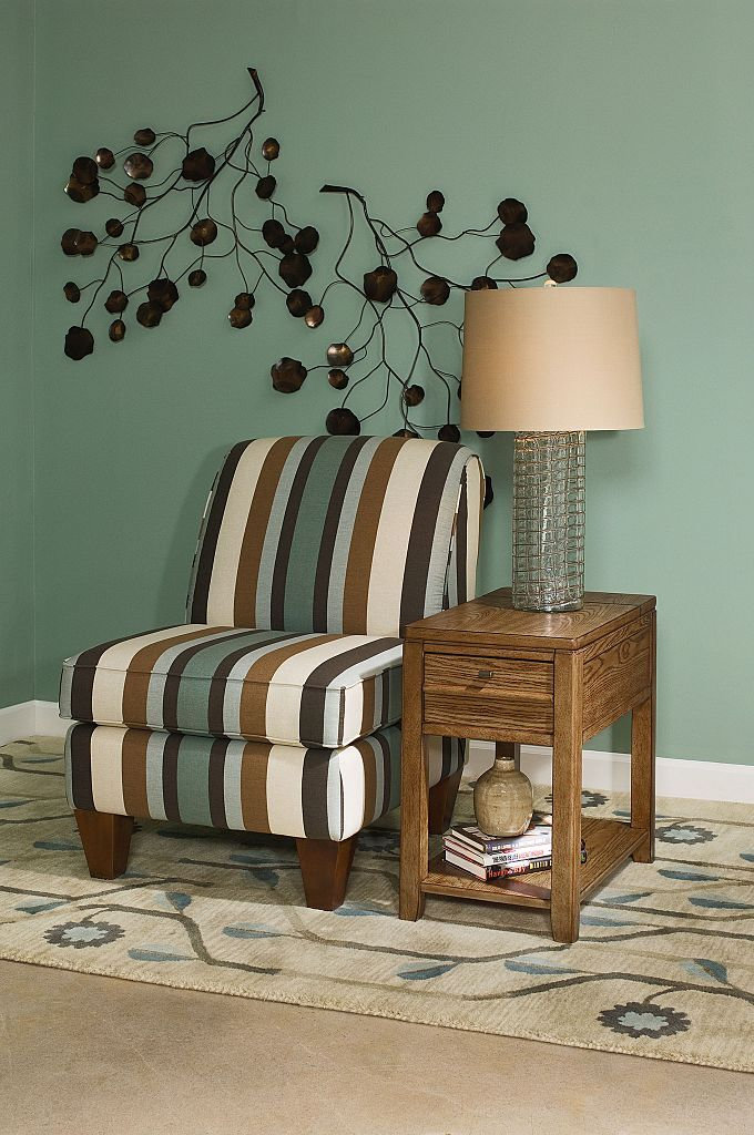 Downtown Rectangular Wood 1-Drawer Chairside Table