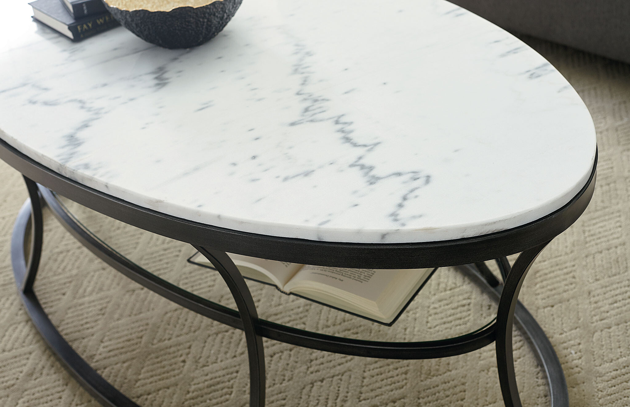 Impact Oval Marble Coffee Table