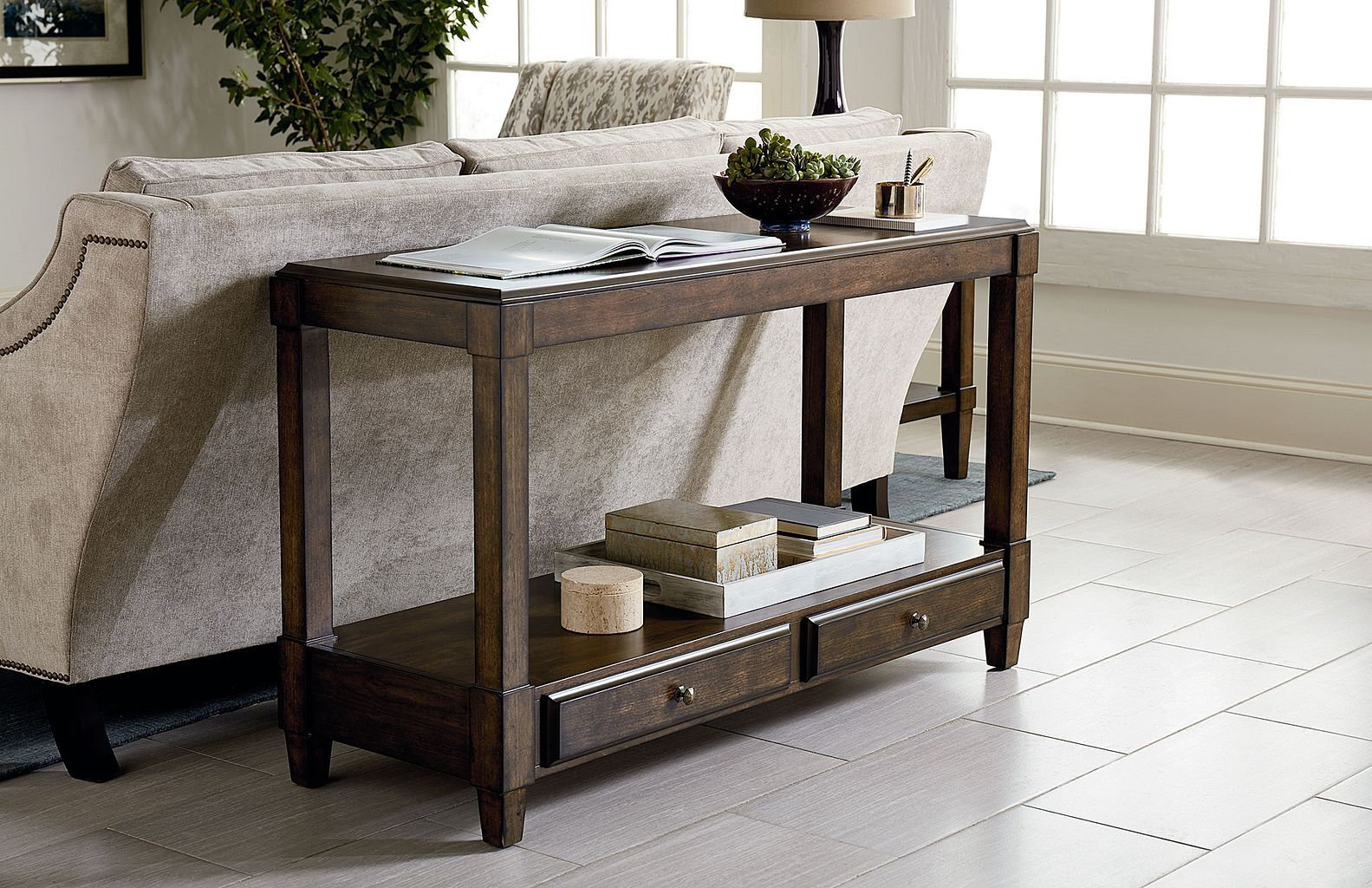 Hammary Living Room Sofa Table