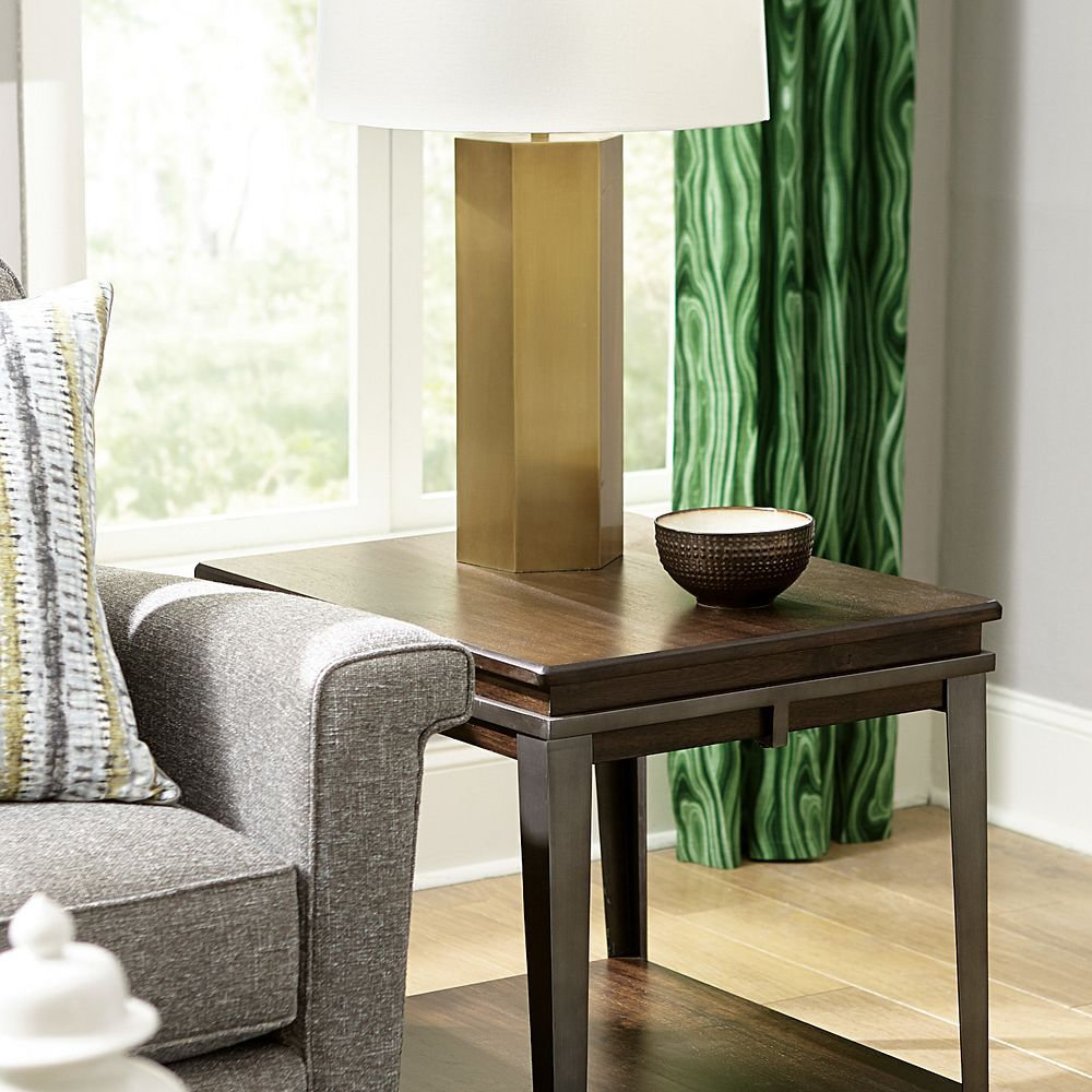 Hammary Composite Rich Espresso Rectangular End Table