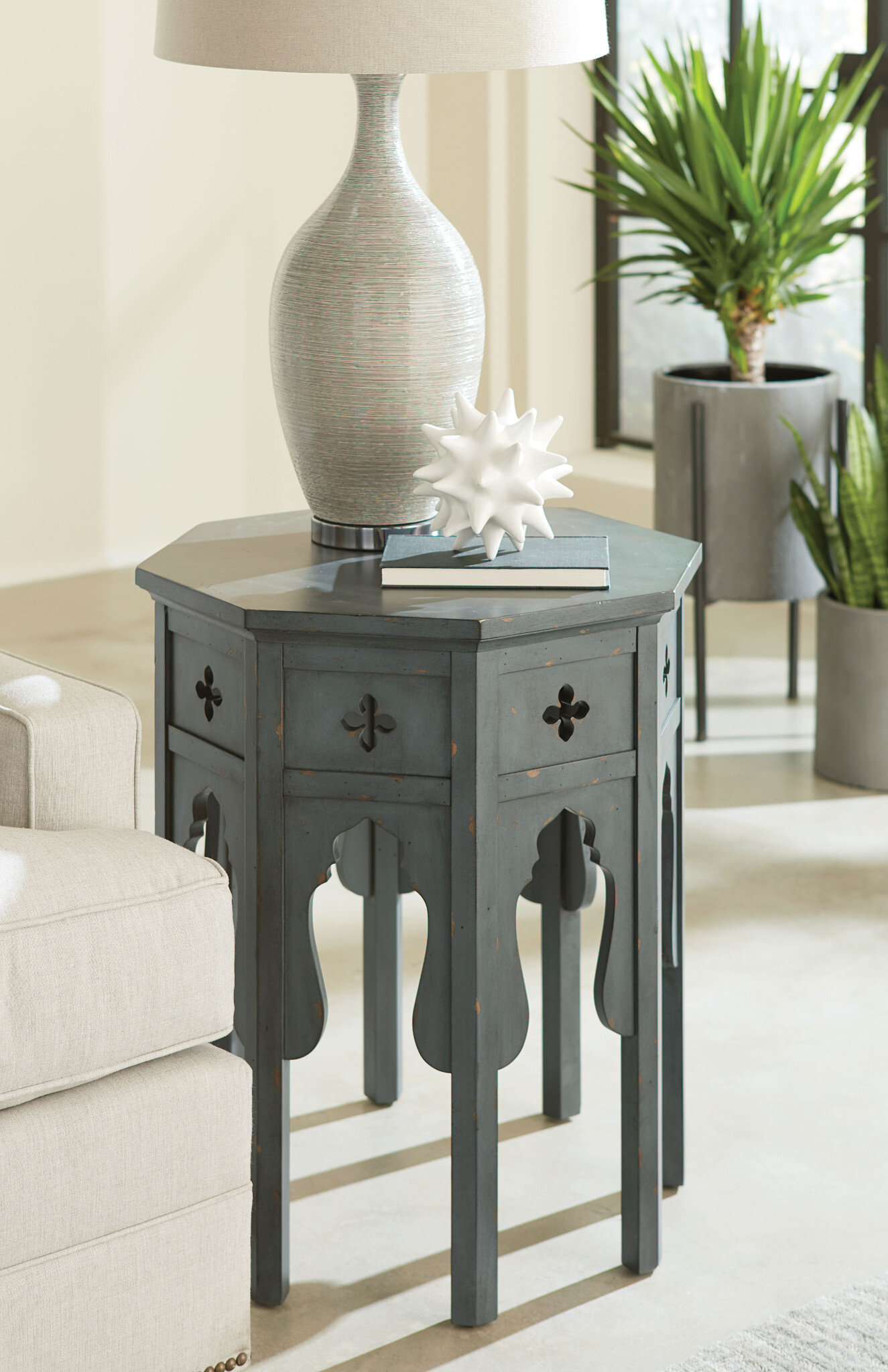 Hammary Hex End Table