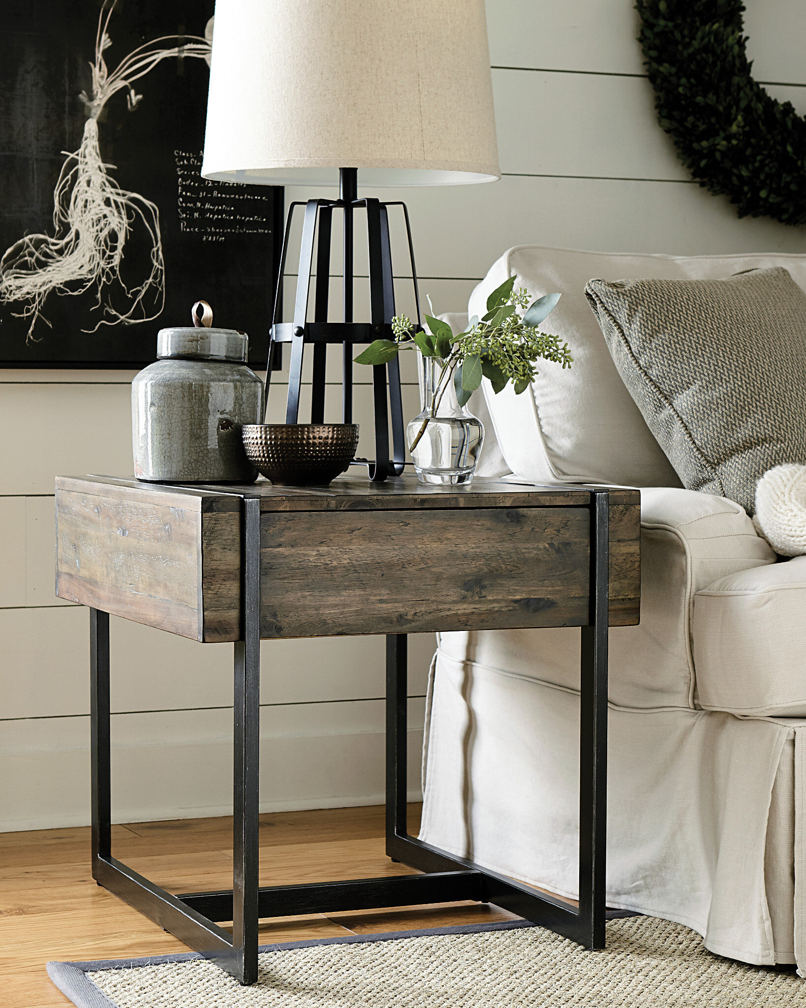 Hammary Living Room Rectangular Drawer End Table