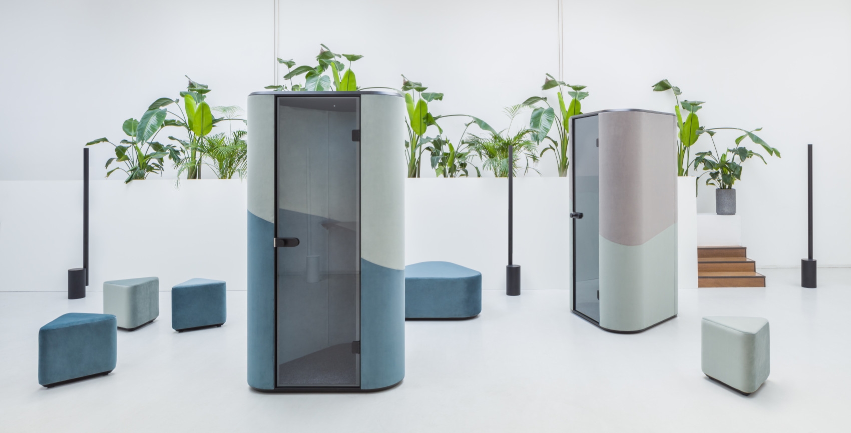 Hana Two-Color One-Person Compact Acoustic Pod by MDD Office Furniture