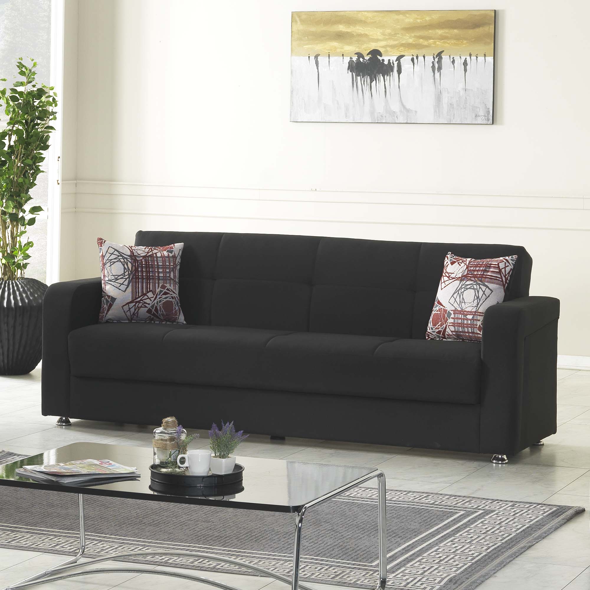 Harmony Fabric Convertible Sofabed