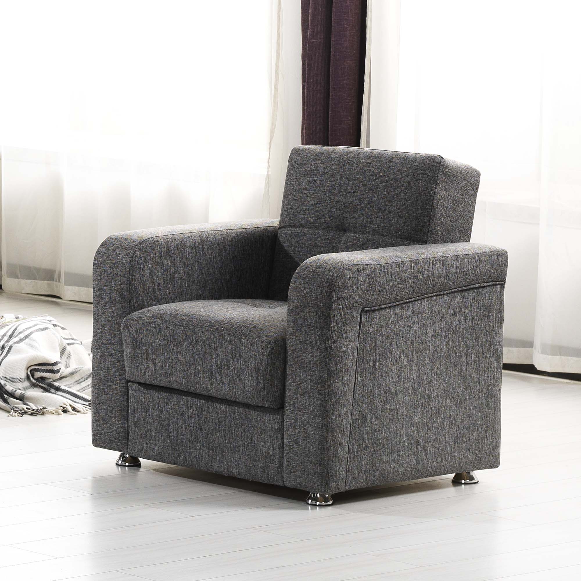 Harmony Fabric Convertible Sleeper Chair