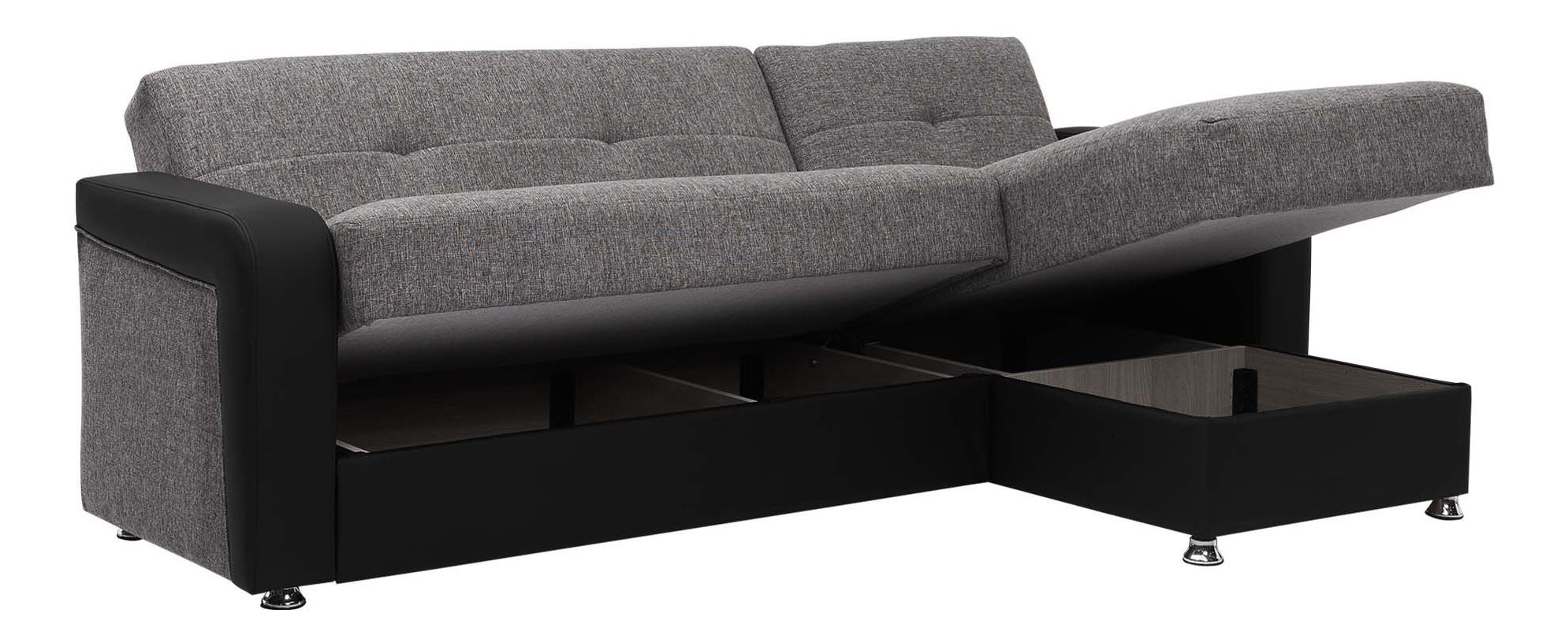 Harmony Fabric/PU Convertible Living Set