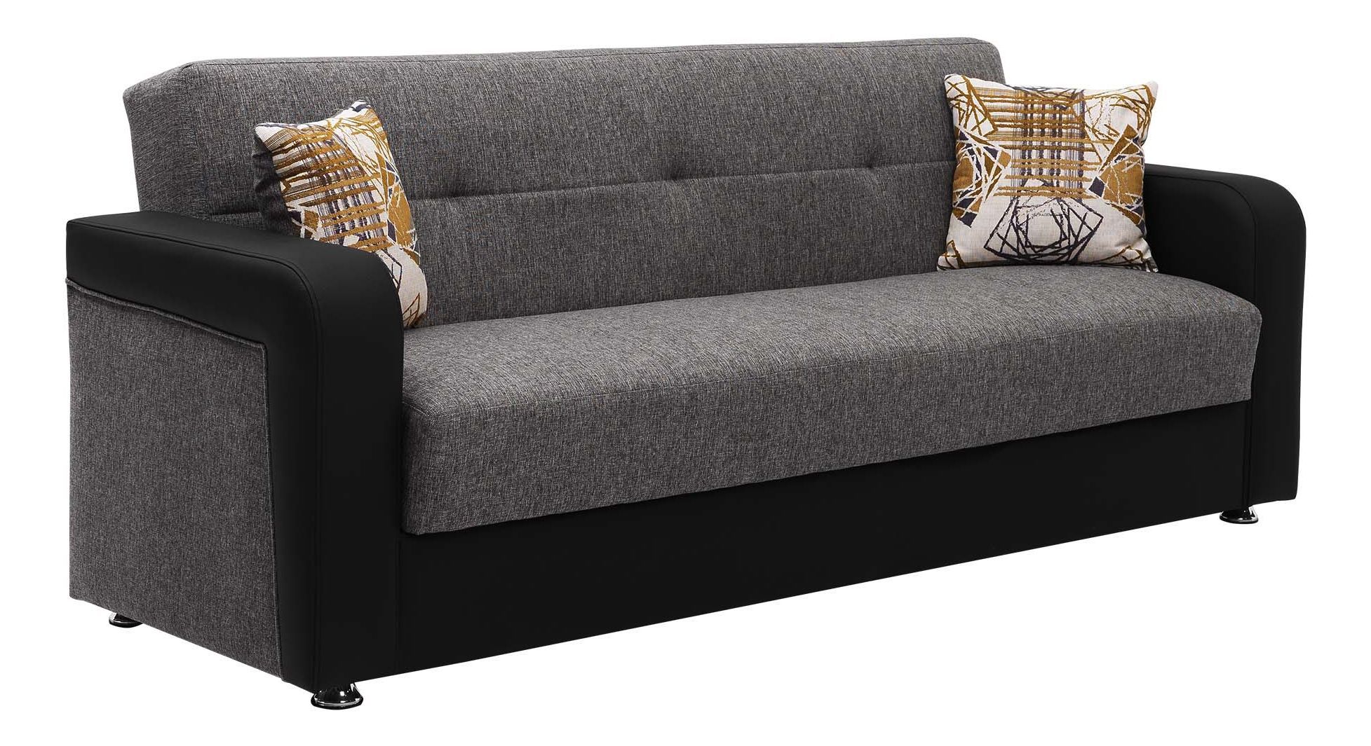 Harmony Fabric/PU Convertible Living Set