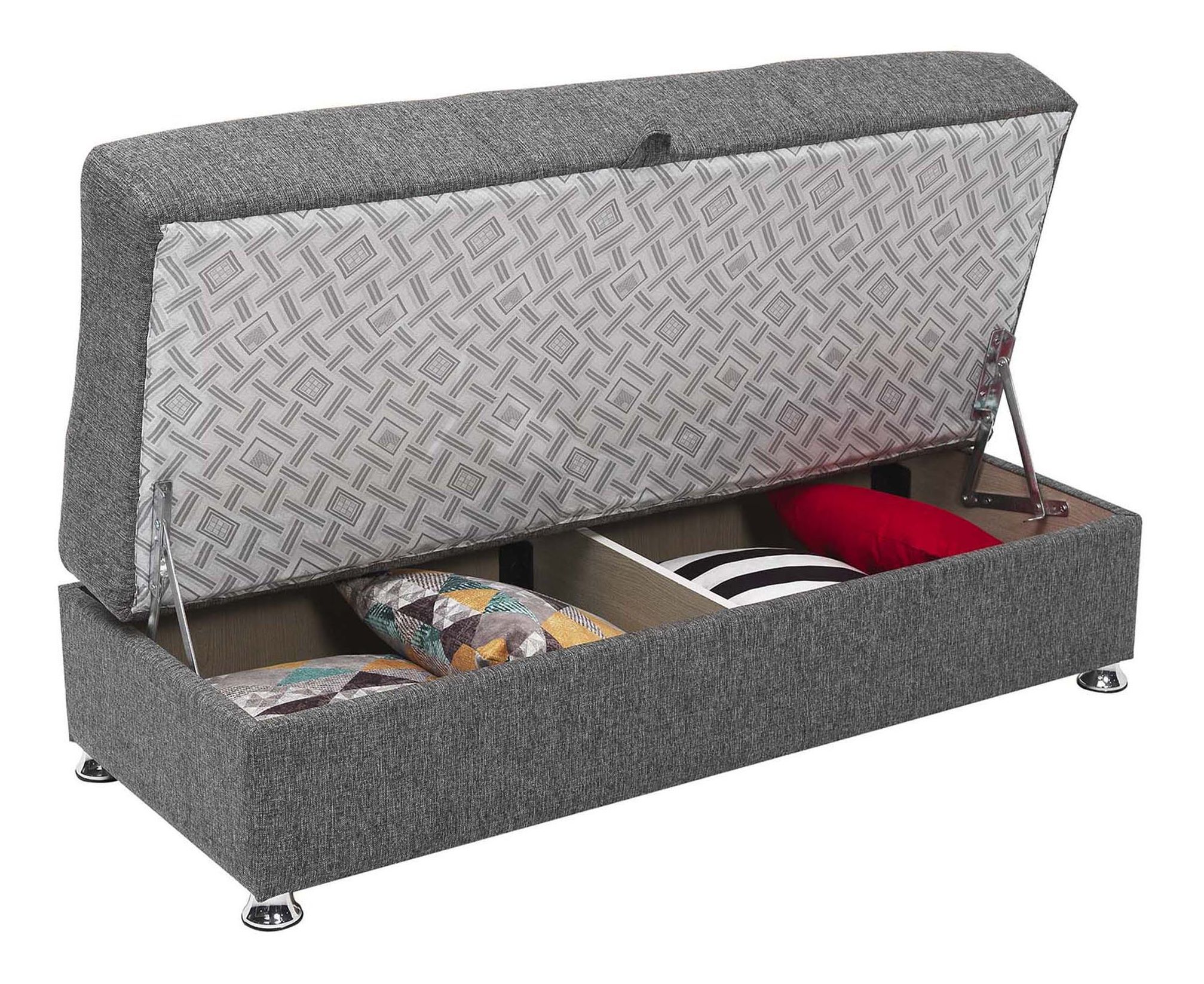 Harmony Chenille Fabric Ottoman