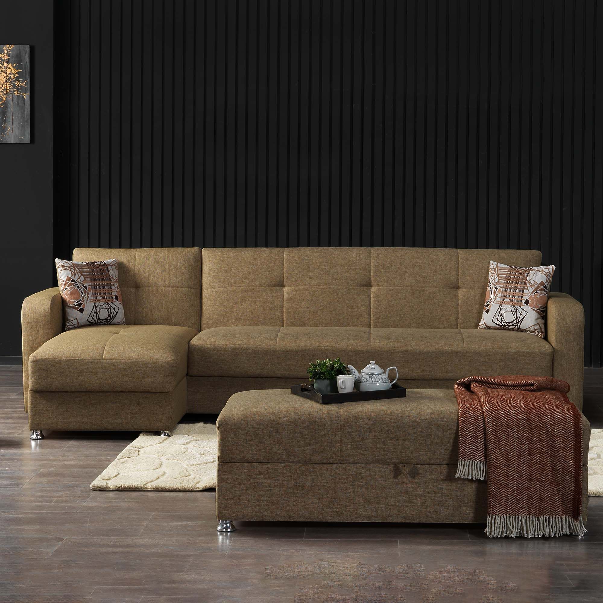 Harmony Fabric Convertible Living Room Set
