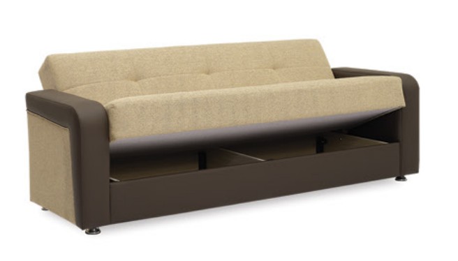 Harmony Fabric/PU Convertible Living Set