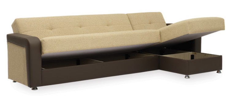 Harmony Fabric/PU Convertible Living Set