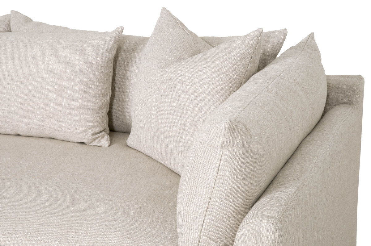 Haven 110" Lounge Slipcover Sectional Sofa, Left Chaise