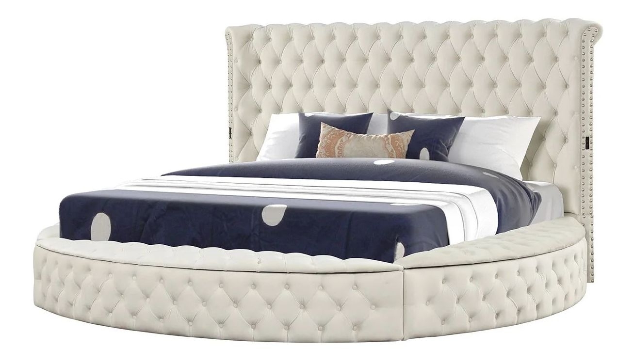 Hazel Fabric/Wood Panel Bedroom Set