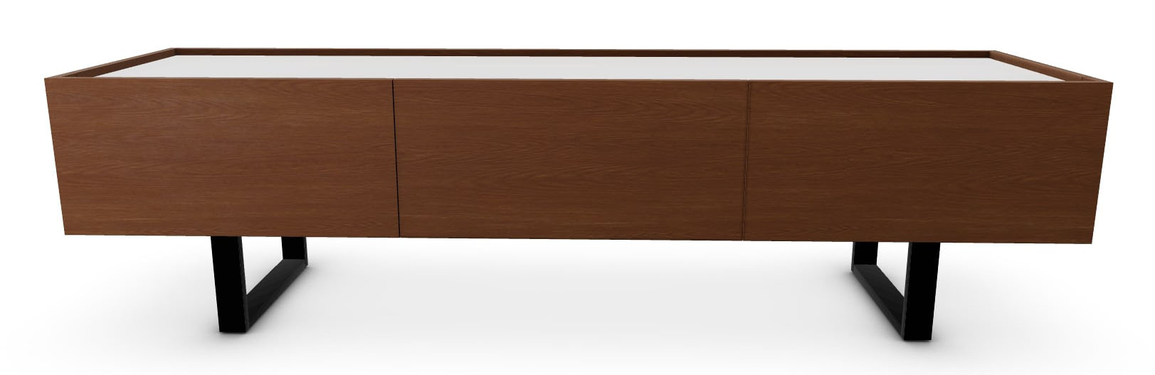 Horizon Ceramic/Wood/Metal Customizable TV Stand w/Door & 2 Drawer & Metal Base