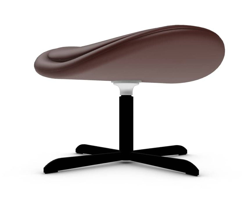 Lazy Metal/Leather Lounge Armchair