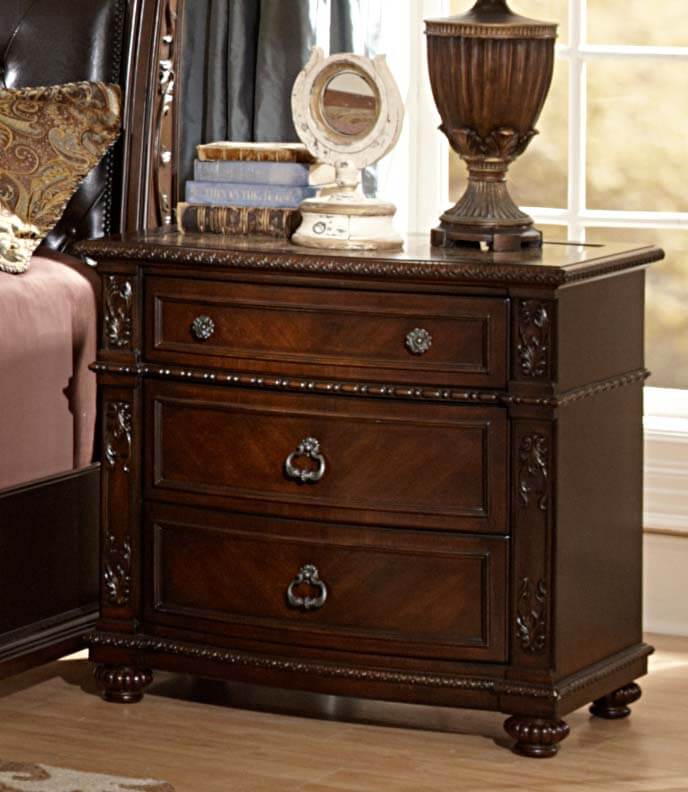 Hillcrest Manor Classic Nightstand w/ Marble Top