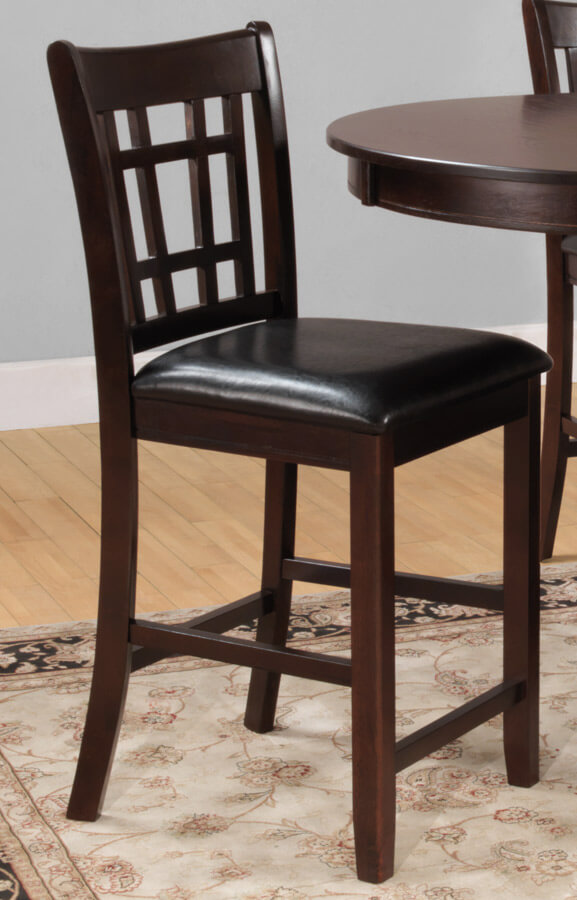 Junipero Classic Vinyl/Wood Counter Dining Chair by Homelegance