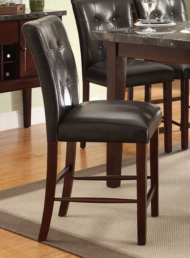 Decatur Transitional Vinyl/Wood Counter Dining Chair by Homelegance