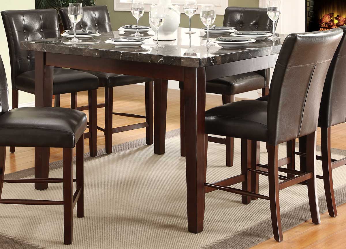 Decatur Wood Counter Dining Table by Homelegance