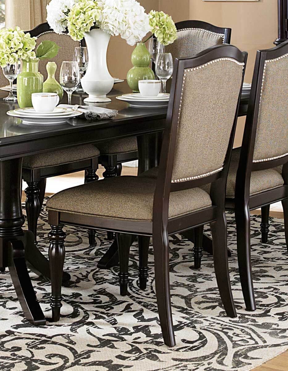 Marston Classic Fabric/Wood Dining Chair by Homelegance