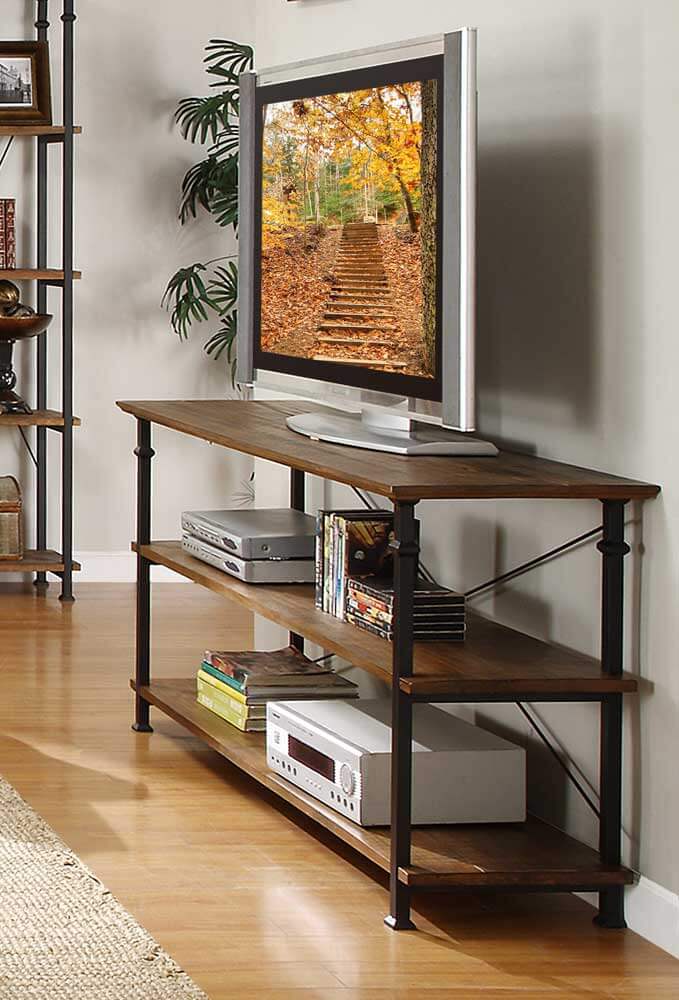 Factory Wood Console Table by Homelegance