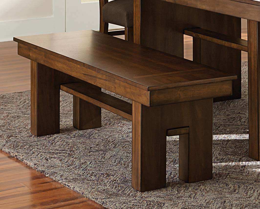 Sedley Transitional Wood Dining Bench by Homelegance