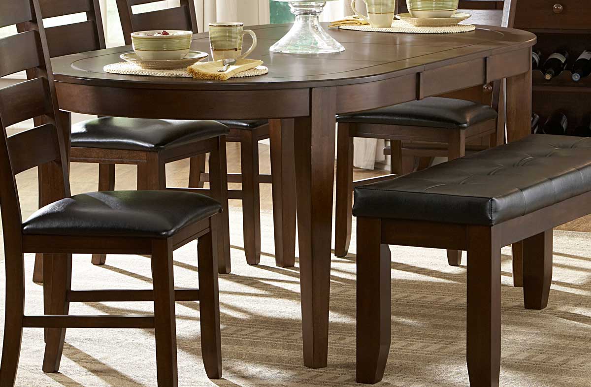 Ameillia Classic Oval Wood Veneer Dining Table by Homelegance