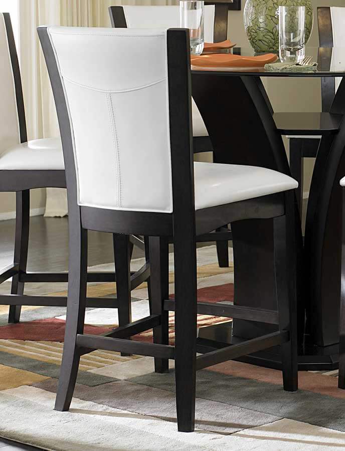 Daisy Transitional Vinyl/Wood Counter Dining Chair by Homelegance