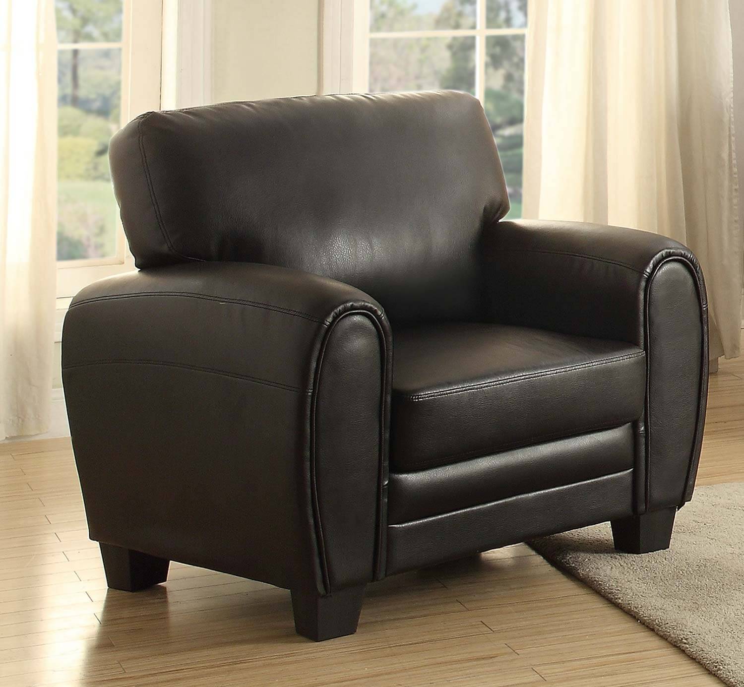 Rubin Bonded Leather Living Room Set by Homelegance