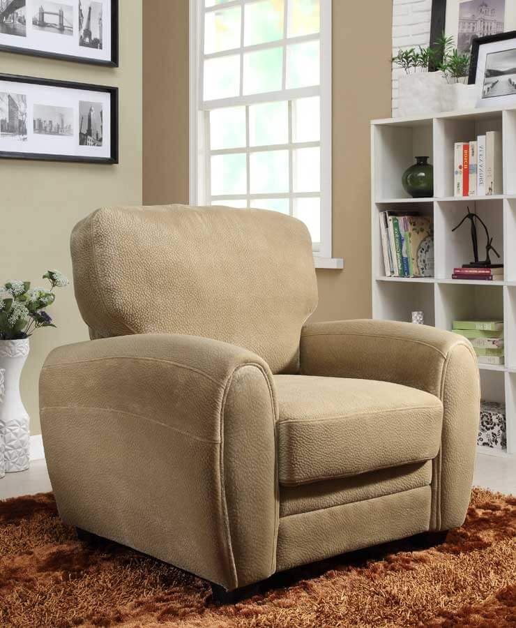 Rubin Microfiber Chair by Homelegance