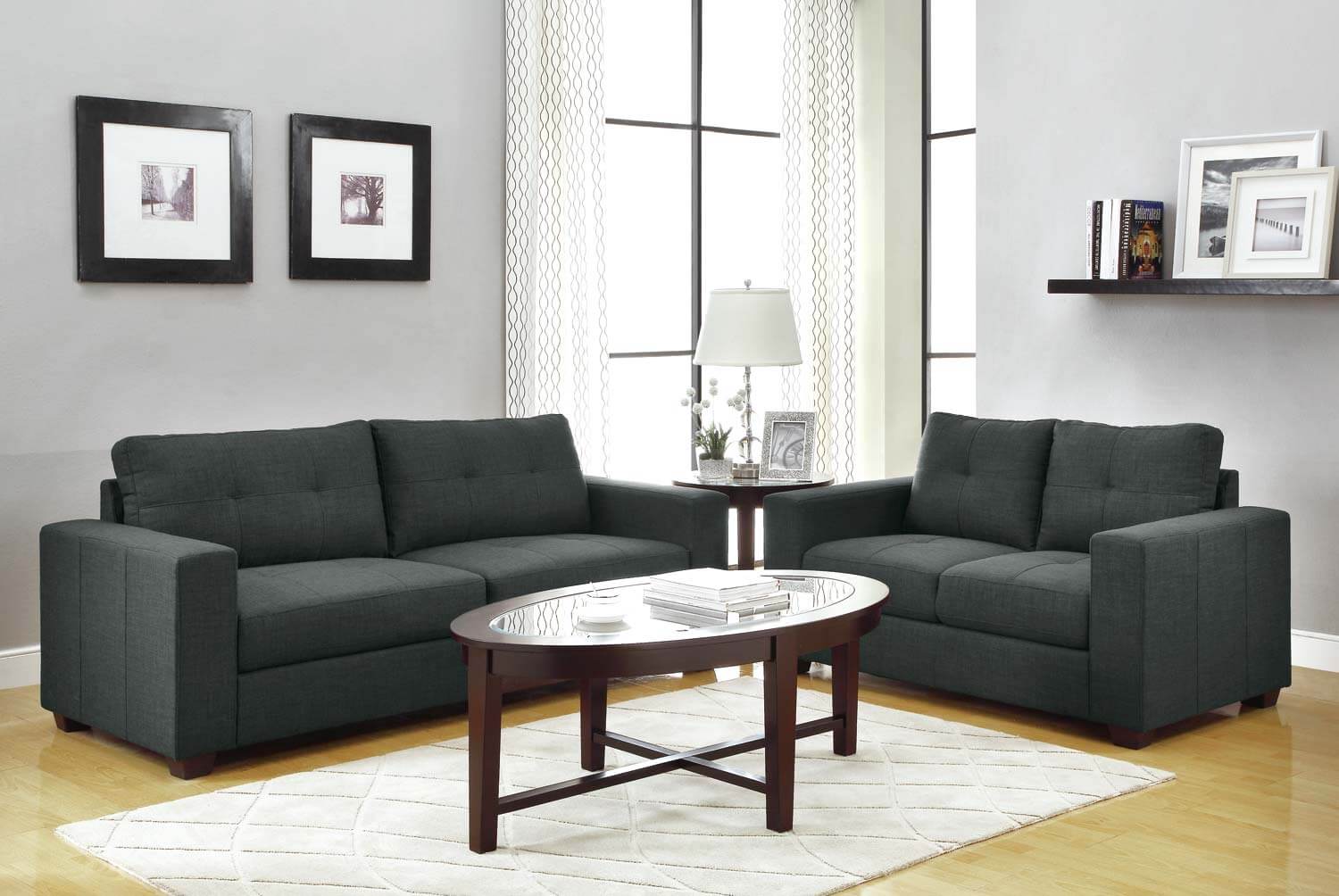 Ashmont Fabric Living Room Set by Homelegance
