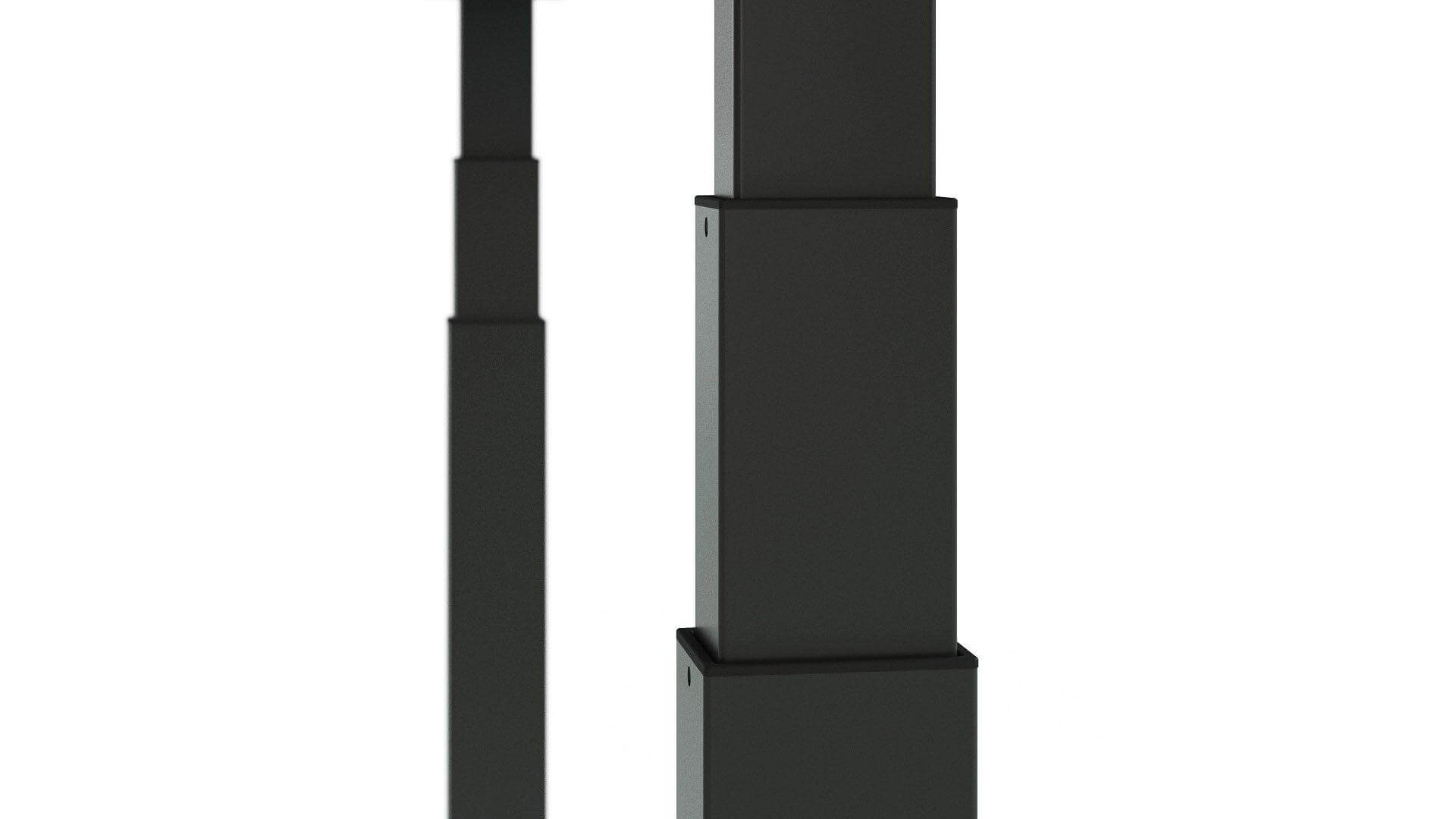 Active 47.2" Adjustable 3-Column Sit-Stand Office Desk