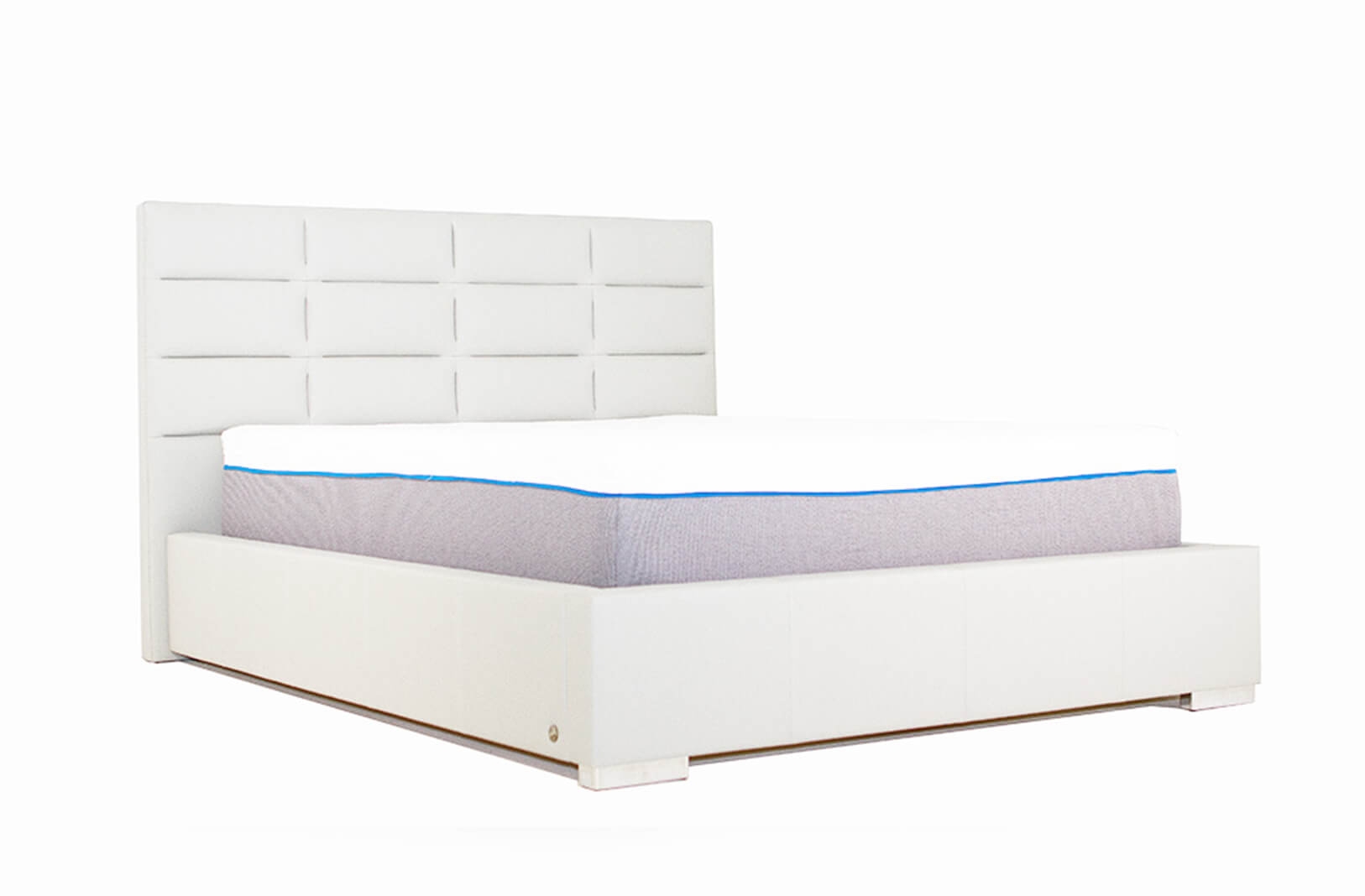 Helga Tufted Leatherette Storage Bed, Queen Size