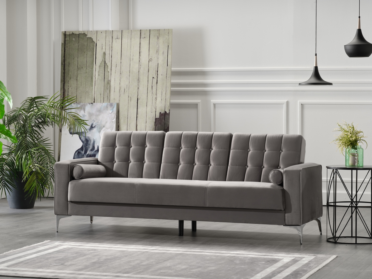Hemera Fabric Storage Sleeper Sofabed